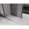 Cabine de douche coulissante Mexen Velar 130 x 75 cm, givre, or rose - 871-130-075-31-60