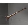 Cabine de douche coulissante Mexen Velar 130 x 75 cm, givre, or rose - 871-130-075-31-60