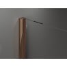 Cabine de douche coulissante Mexen Velar 150 x 80 cm, givrée, or rose - 871-150-080-31-60