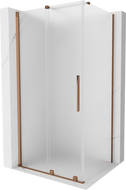 Mexen Velar cabine de douche coulissante 140 x 90 cm, givrée, or rose - 871-140-090-31-60