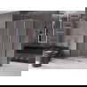 Mexen Velar cabine de douche coulissante 140 x 100 cm, givrée, or rose - 871-140-100-31-60