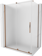 Mexen Velar cabine de douche coulissante 160 x 70 cm, verre dépoli, or rose - 871-160-070-31-60