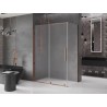 Mexen Velar cabine de douche coulissante 160 x 85 cm, givre, or rose - 871-160-085-31-60