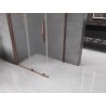 Mexen Velar cabine de douche coulissante 130 x 85 cm, givré, or rose - 871-130-085-31-60