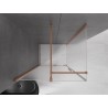 Mexen Velar cabine de douche coulissante 100 x 85 cm, givrée, cuivre brossé - 871-100-085-31-65