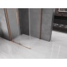 Mexen Velar cabine de douche coulissante 90 x 85 cm, verre dépoli, cuivre brossé - 871-090-085-31-65