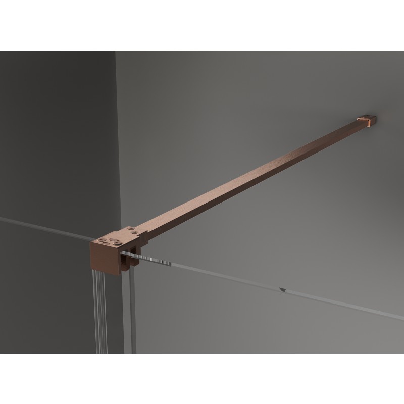 Mexen Velar cabine de douche coulissante 100 x 85 cm, givrée, cuivre brossé - 871-100-085-31-65
