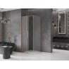 Mexen Velar cabine de douche coulissante 90 x 90 cm, givré, cuivre brossé - 871-090-090-31-65