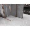 Mexen Velar cabine de douche coulissante 90 x 90 cm, givré, cuivre brossé - 871-090-090-31-65