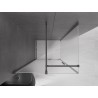 Mexen Velar cabine de douche coulissante 90 x 100 cm, givre, gris canon brossé - 871-090-100-31-66