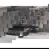 Mexen Velar cabine de douche coulissante 110 x 70 cm, givrée, gris canon brossé - 871-110-070-31-66