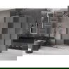 Mexen Velar cabine de douche coulissante 110 x 70 cm, givrée, gris canon brossé - 871-110-070-31-66
