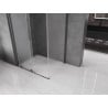 Mexen Velar cabine de douche coulissante 110 x 80 cm, dépoli, gris canon brossé - 871-110-080-31-66