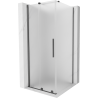 Mexen Velar cabine de douche coulissante 110 x 110 cm, givrée, gris canon brossé - 871-110-110-31-66