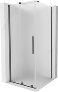 Mexen Velar cabine de douche coulissante 120 x 120 cm, givre, gun gray brossé - 871-120-120-31-66