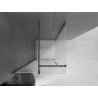Mexen Velar cabine de douche coulissante 110 x 110 cm, givrée, gris canon brossé - 871-110-110-31-66