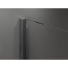 Mexen Velar cabine de douche coulissante 140 x 75 cm, dépoli, gris pistolet brossé - 871-140-075-31-66
