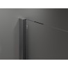 Mexen Velar cabine de douche coulissante 130 x 80 cm, givre, gris canon brossé - 871-130-080-31-66