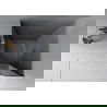 Cabine de douche Mexen Rio demi-ronde 70 x 70 cm, gris, chrome + bac de douche Rio, blanc - 863-070-070-01-40-4710