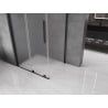 Mexen Velar cabine de douche coulissante 110 x 70 cm, givré, noir - 871-110-070-31-70