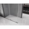 Mexen Velar cabine de douche coulissante 160 x 70 cm, givré, gris foncé brossé - 871-160-070-31-66
