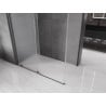 Mexen Velar cabine de douche coulissante 160 x 70 cm, givré, gris foncé brossé - 871-160-070-31-66