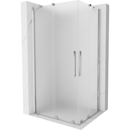 Mexen Velar Duo cabine de douche coulissante 100 x 90 cm, givrée, chromée - 871-100-090-32-01