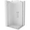 Mexen Velar Duo cabine de douche coulissante 100 x 90 cm, givrée, chrome - 871-100-090-32-01