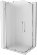 Mexen Velar Duo cabine de douche coulissante 100 x 90 cm, givrée, chrome - 871-100-090-32-01