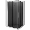 Mexen Velar Duo cabine de douche coulissante 90 x 80 cm, graphite, chrome - 871-090-080-42-01