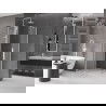 Mexen Velar Duo cabine de douche coulissante 100 x 100 cm, givrée, blanche - 871-100-100-32-20