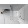Mexen Rio cabine de douche carrée 80 x 80 cm, transparent, chrome + receveur Rio, blanc - 860-080-080-01-00-4510