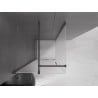 Mexen Velar cabine de douche coulissante 90 x 90 cm, verre dépoli, gun métal - 871-090-090-31-95