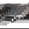 Mexen Velar Duo cabine de douche coulissante 90 x 80 cm, graphite, blanche - 871-090-080-42-20