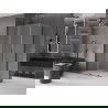 Mexen Velar cabine de douche coulissante 100 x 85 cm, givre, gun metal - 871-100-085-31-95