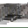 Mexen Velar Duo cabine de douche coulissante 100 x 100 cm, givre, or - 871-100-100-32-50
