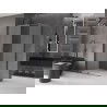 Mexen Velar cabine de douche coulissante 120 x 85 cm, verre dépoli, gun metal - 871-120-085-31-95