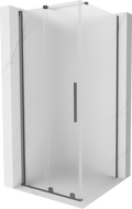 Mexen Velar cabine de douche coulissante 120 x 120 cm, givre, métal canon - 871-120-120-31-95