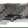 Mexen Velar Duo cabine de douche coulissante 100 x 100 cm, givre, doré brossé - 871-100-100-32-55