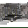 Mexen Velar Duo cabine de douche coulissante 100 x 100 cm, givre, doré brossé - 871-100-100-32-55