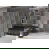 Mexen Velar Duo cabine de douche coulissante 100 x 90 cm, givré, or brossé - 871-100-090-32-55