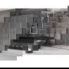 Mexen Velar cabine de douche coulissante 140 x 70 cm, givré, gun metal - 871-140-070-31-95