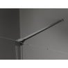 Mexen Velar cabine de douche coulissante 140 x 80 cm, givrée, gun metal - 871-140-080-31-95