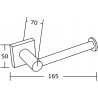 Mexen Rufo porte-papier toilette, doré - 7050933-50