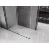 Mexen Velar cabine de douche coulissante 150 x 80 cm, givrée, métal gun - 871-150-080-31-95