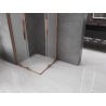 Mexen Velar Duo cabine de douche coulissante 90 x 90 cm, givré, or rose - 871-090-090-32-60