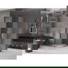 Mexen Velar Duo cabine de douche coulissante 100 x 100 cm, givré, or rose - 871-100-100-32-60