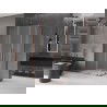 Mexen Velar Duo cabine de douche coulissante 90 x 80 cm, givre, or rose - 871-090-080-32-60