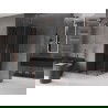 Mexen Velar Duo cabine de douche coulissante 90 x 90 cm, graphite, or rose - 871-090-090-42-60
