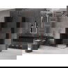 Mexen Velar Duo cabine de douche coulissante 100 x 90 cm, graphite, or rose - 871-100-090-42-60